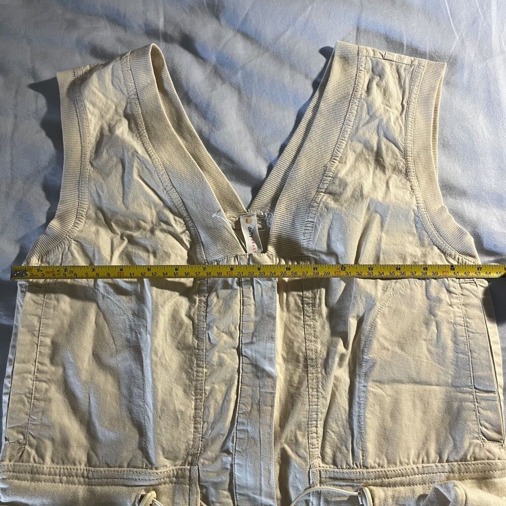 Daily Practice Anthropologie Soller Drawstring Jumpsuit Cream Women’s Small - Picture 3 of 16